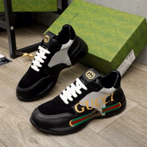 Gucci Rhyton Interlocking G Black sneakers