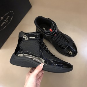 Prada America’s Cup Black high-top sneakers