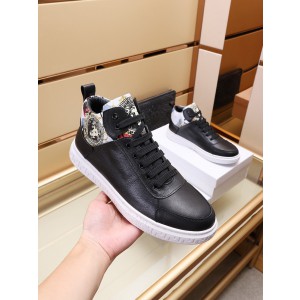 Versace Black High Top Sneakers