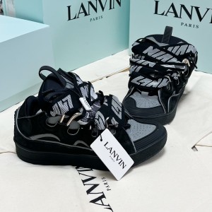 Lanvin Black Curb Sneakers