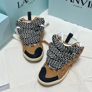 Lanvin Brown Curb Sneakers