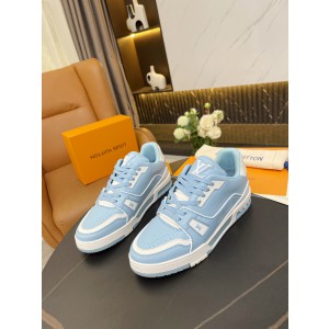 Louis Vuitton LV Trainer Blue White Sneakers