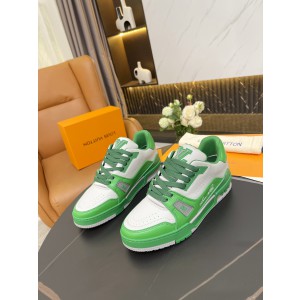 Louis Vuitton LV Trainer Grey Green Sneakers