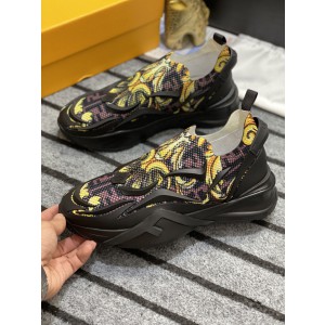 Fendi Black Flower Sneakers