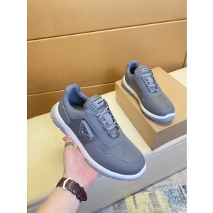 Prada Grey Low Top Sneakers