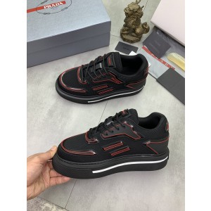 Prada Black Red Shoes
