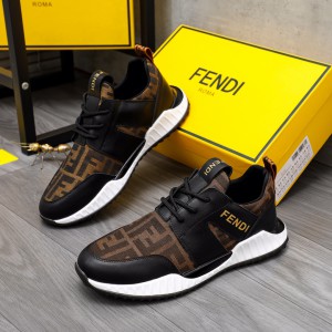 Fendi FF jacquard fabric sneakers