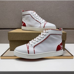 Christian Louboutin Fun Louis Sneakers in Psychic Loubi Perforated Leather