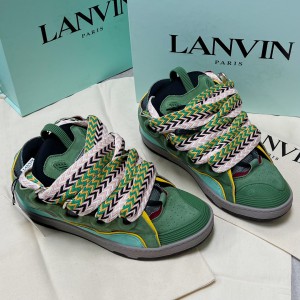 Lanvin Green Curb Sneakers