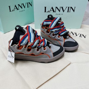 Lanvin Mesh Curb Sneakers