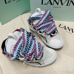 Lanvin Light Grey Curb Sneakers