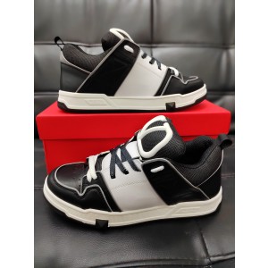 Valentino Garavani Logo-Detailed Leather and Mesh Sneakers