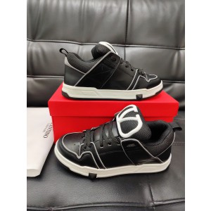 Valentino Garavani Logo-Detailed Leather and Mesh Sneakers