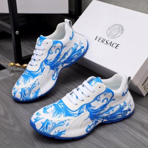 Versace White Blue Shoes