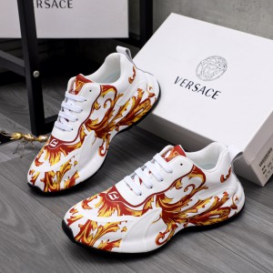 Versace White Yellow Shoes