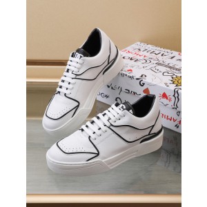 Dolce & Gabbana White Black Sneakers