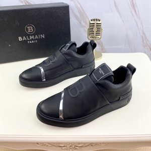 Balmain Black Leather Shoes