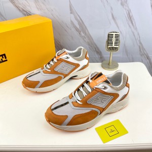 Fendi Orange Grey Faster sneakers
