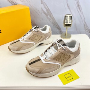 Fendi Beige Faster sneakers