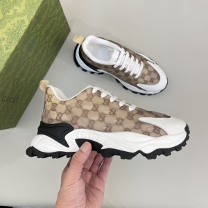 Gucci Beige White GG Sneakers