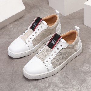 Christian Louboutin F.A.V Stud Embellished Leather Sneakers