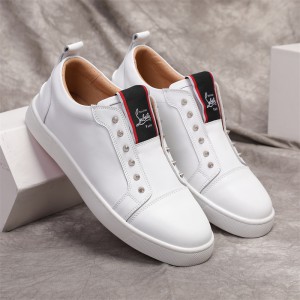 Christian Louboutin F.A.V Stud Embellished Leather Sneakers