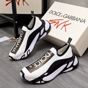 Dolce & Gabbana Stretch Mesh Sorrento Sneakers With Logo