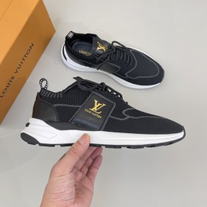 Louis Vuitton Logo Runner Black Shoes