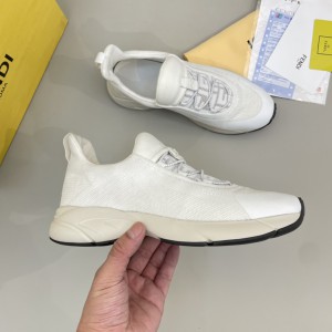 Fendi White Low-Top Trainers