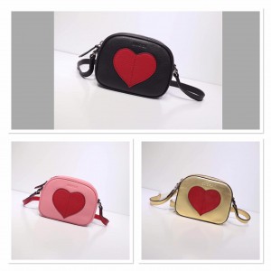 Gucci Leather Heart Messenger Bag