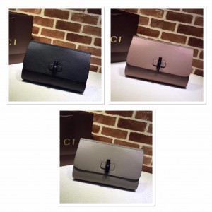 Gucci Bamboo Daily leather clutch