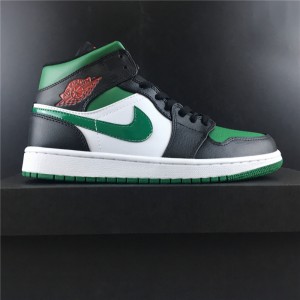 Air Jordan 1 Mid Green Toe