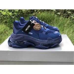 Balenciaga Triple S Clear Sole Blue (BAL-N23)