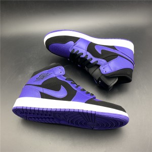 Air Jordan 1 Mid Black Dark Concord