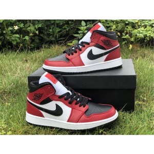 Air Jordan 1 Mid Chicago Black Toe