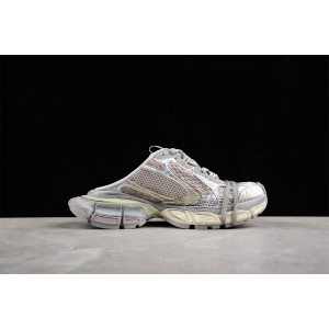 Balenciaga's 3XL Mules Sneaker in light beige mesh and polyurethane