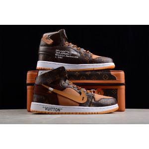 Air Jordan 1 x Off White x LV NRG Coffee Brown