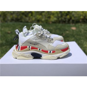 2018 Balenciaga Triple S Black White Red