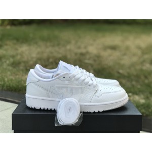 Air Jordan 1 Retro Low Golf White Crocodile