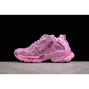 Balenciaga Runner Sneaker In Pink Mesh and Nylon