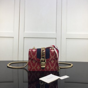 Gucci Sylvie Leather Mini Chain Bag