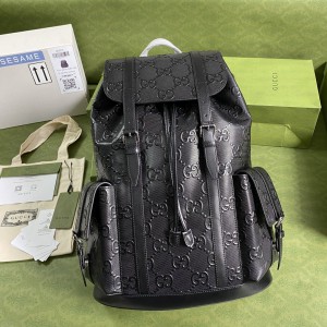Gucci Embossed Backpack