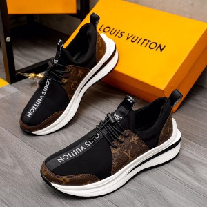 Louis Vuitton Monogram Black Brown Shoes