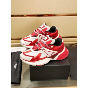 Amiri Red And Off-White MA Runner Sneakers