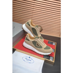 Prada suede and Re-Nylon sneakers
