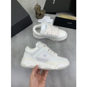 Amiri Leather, Suede and Mesh Sneakers