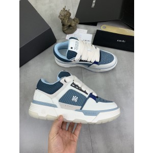 Amiri Leather, Suede and Mesh Sneakers