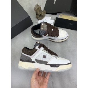 Amiri Leather, Suede and Mesh Sneakers