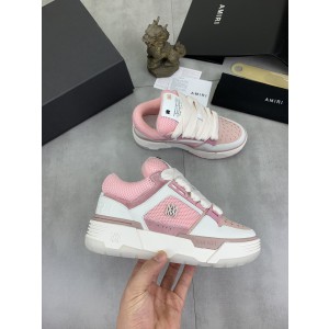 Amiri Leather, Suede and Mesh Sneakers