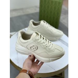 Gucci Rhyton Trainer White Leather
